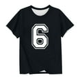 thumbnail image 5 of Bovxnpu Girls Short Sleeve T Shirts Kids Summer Tops Number Graphic T Shirt For Kids Casual Tees, 5 of 7