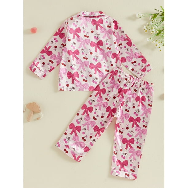 Satin pajama set for toddlers sale