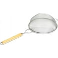 thumbnail image 4 of Soro Essentials- 10.25" Stainless Steel Single Fine Mesh Strainer with Wooden Handle- Kitchen Food Strainer Perfect for Sift Drain Straining Liquids Stocks Sauces and Soups Pasta, 4 of 5