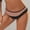 Brown, variant on Juniors Soft Stretchy Bikini Underwear - Size M, Wine Color Block, Nylon Spandex, Elastic Waist, Comfortable for Everyday Wear