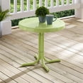 thumbnail image 4 of Afuera Living Modern Steel Metal Patio End Table in Lime Gloss, 4 of 7