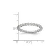 thumbnail image 2 of 1/10 Carat (Ctw) Diamond Accent Eternity Ring in Sterling Silver, 2 of 5