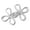Silver, variant on COMEET pants buttons, Waist Tightening Clip Clovers Waist Cincher Pin for Jeans Clasp Button Clothing Accessories Pants Fitness Pin Waist Buck