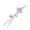thumbnail image 5 of Unique Bargains 1 Pc Handbag Charms Keychains Fashionable Bow Heart Bag Accessories Purple, 5 of 5