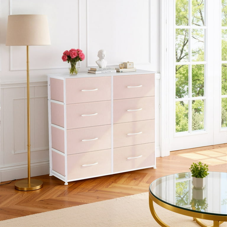 dresser that fits in closet With Upper Storage Covered With 1 Door, 2 Central Shelv clean surfaces. Simenmax 8 Drawer Dresser for