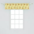 thumbnail image 2 of Ambesonne Fruits Window Valance, Avocado Watermelon Orange, 42" x 12", Yellow Pink and Green, 2 of 3