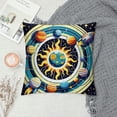 thumbnail image 2 of Bciig Solar System Planets Rocket Ship Graphic Decorative Cushion Cover for Home - 1PC Men Women Boy Girl Room Pillow Cover 24x24in, 2 of 5