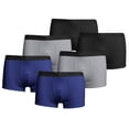 thumbnail image 2 of Mens Underwear Boxer Mid Rise Underwear Combination Breathable Shorts Swimming Trunks Boxers Men Blue XL, 2 of 3