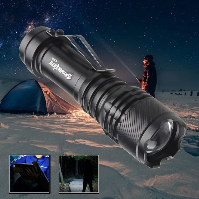 Mini linterna LED portátil de 3 modos lámpara ultrabrillante de mano Ehuebsd con Clip antorcha de bolsillo suministros para acampada y supervivencia al aire libre