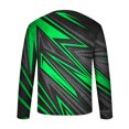 thumbnail image 2 of ZCFZJW Mens Fall Graphic T-Shirts Casual Long Sleeve Funny 3D Novelty Graphic Crewneck Pullover Tops Loose Lightweight Comfy Baggy Workout Tees Sweatshirt Green XXXXXL, 2 of 5