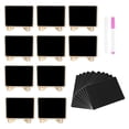 thumbnail image 2 of Chalkboard Label, 10 Pack Wooden Blackboard for Wedding Place Cards, 2 of 5
