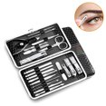 thumbnail image 2 of Dinheiro 21 Piezas Cortaúñas Kit de Pedicura Kit de Manicura Profesional de Acero Inoxidable para Hombres/Mujeres Herramientas para el Cuidado de las Uñas Kits de Cuidado Personal para el Hogar y, 2 of 8