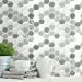 Grey Hexagon Peel and Stick Backsplash Tiles - 10.5", 4 Pack