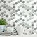 thumbnail image 1 of Grey Hexagon Peel and Stick Backsplash Tiles - 10.5", 4 Pack, 1 of 7
