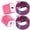 Pink, variant on 2 Pack Type C Charger Fast Charging QC 3.0 18W with 2Pcs 10FT USB-C to C Braided Type C Charging Cables, USB C Wall Charger Compatible with iPhone 17/16/15 Pro Max iPad Pro Galaxy S26 Android, Purple
