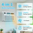 thumbnail image 2 of Ktaxon Smart 10000 BTU Through the Wall Air Conditioner with Heat, Wall AC Unit & Heater Combo with Remote, APP & Voice Control & Timer Function, Compatible with Alexa/Google Assistant, 2 of 10