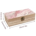 thumbnail image 2 of 7.9×2.3 In Wooden Boxes Durable Easy To Use Dustproof Prevent Slippery Delicate And Cabinet Pink Marble_21256_3, 2 of 8