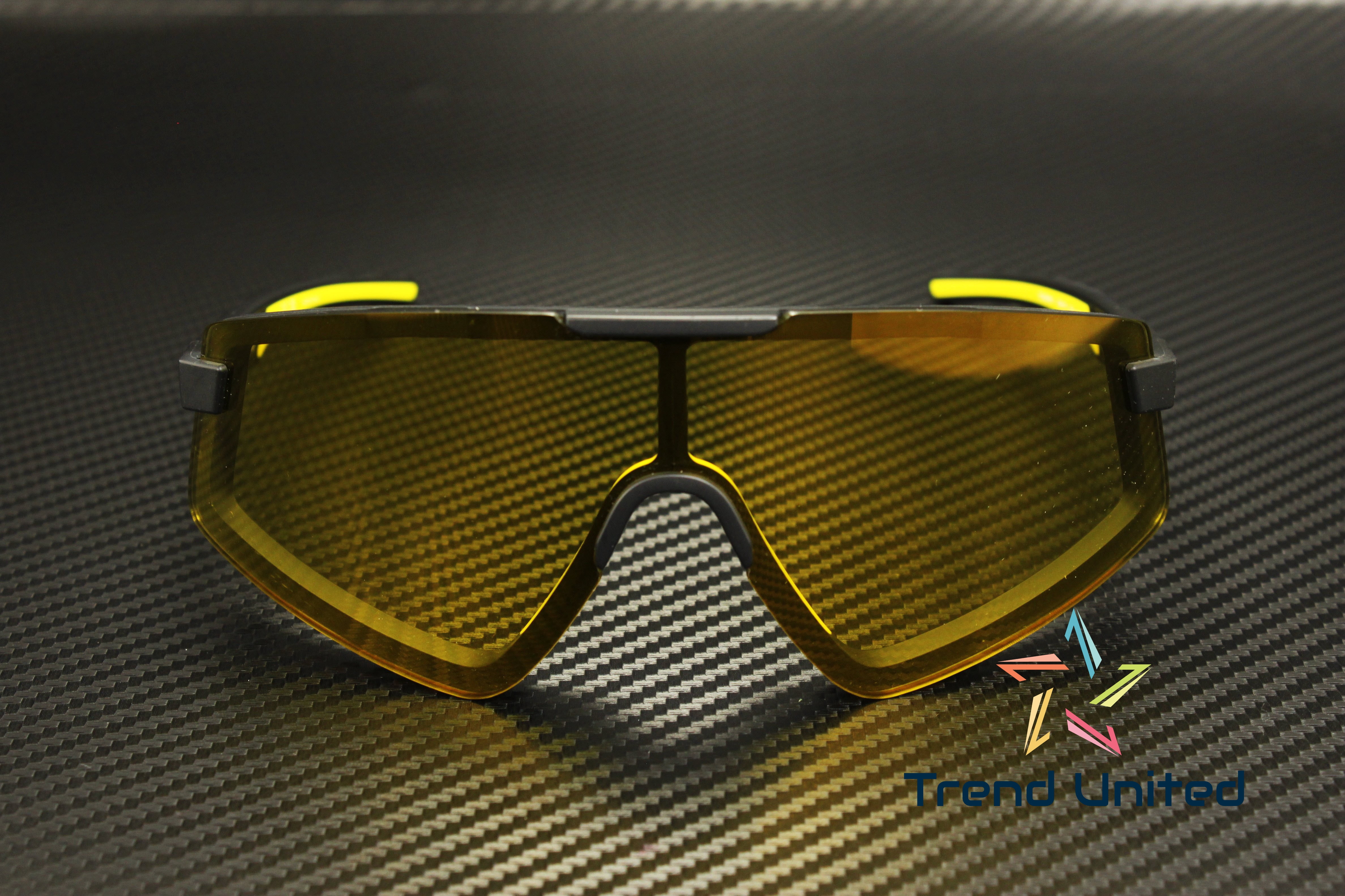 FERRARI SCUDERIA FZ6009U 504 V9 Matte Black Mirror Yellow 47 mm Men's Sunglasses