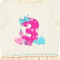 thumbnail image 4 of Inktastic Dinosaur Party-third Birthday Girls Toddler Dress, 4 of 5