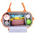 thumbnail image 4 of Bolsa de pañales, bolsa de mensajero de hombro de viaje para mamá y papá, bolsa de bebé multiusos para niños y niñas, (beige) Feliz Sencillez, 4 of 5