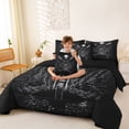 thumbnail image 3 of Erosebridal Motorcycle 7-Piece Bedding Comforter Set,American Eagle Animals King Bedding Sets For Bots Adults,Reversible, 3 of 7