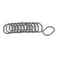 thumbnail image 5 of Solid Pearly Gray Plastic Shower Curtain Rings - Set of 12, 5 of 5