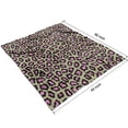 thumbnail image 4 of Flannel Fleece Leopard Print Throw Blanket - Soft, Cozy & Lightweight, Bed Blanket Accent for Couch and Room Decor, 50x60 inches, 4 of 5