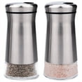 thumbnail image 2 of Stainless Steel Salt and Pepper Shakers Set with Glass Base, 2 of 7