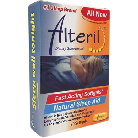 2 Pack - Alteril Natural Sleep Aid Liquid Softgels, 30 (The Best Natural Sleep Aid)