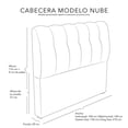 thumbnail image 5 of Cabecera Individual Gris Oscuro Dicasa Nube, 5 of 5
