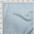 thumbnail image 3 of oneOone Cotton Poplin Medium Blue Fabric Leaves Craft Projects Decor Fabric Printed By The Yard 42 Inch Wide, 3 of 4