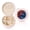 Pink, variant on Red And Blue Lightning Print Portable Jewelry Box,Round Mini Leather Travel Jewelry Case,Small Travel Jewelry Organizer,Jewelry Holder for Ring Necklace Earring for Women Girls-White