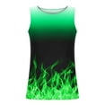 thumbnail image 4 of 3d Flame Tank Top Men,Summer Sportstank Tops for Men,Cool Gradient Flame Design Graphic Round Neck Sleeveless Shirts,Casual Mens Gym Athletic Fitness Running Workout Tank Tops, 4 of 5
