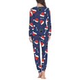 thumbnail image 4 of Conjunto de pijama de manga larga para mujer, ropa de dormir informal, jersey que combina con todo, ropa de estar por casa, regalos de Navidad, envío directo, 2 piezas, 4 of 4