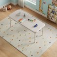 thumbnail image 7 of 47" Rectangular Folding Table, Portable Folding Table for Indoor/Outdoor, Activity Table with Anti Slip Table Legs, Space Saving, Kids Foldable Table for Classroom, Nursery, Beige, 7 of 7