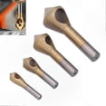 thumbnail image 5 of 4PCS Countersink Drill Bits Titanium Coated 90 Degree Chamfer Tool HSS Steel Milling Cutter Set, 5 of 5