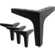 thumbnail image 1 of Patas para muebles de metal de 7 pulgadas, juego de 4 patas modernas para muebles triangulares de diamantes de hierro, 1 of 5