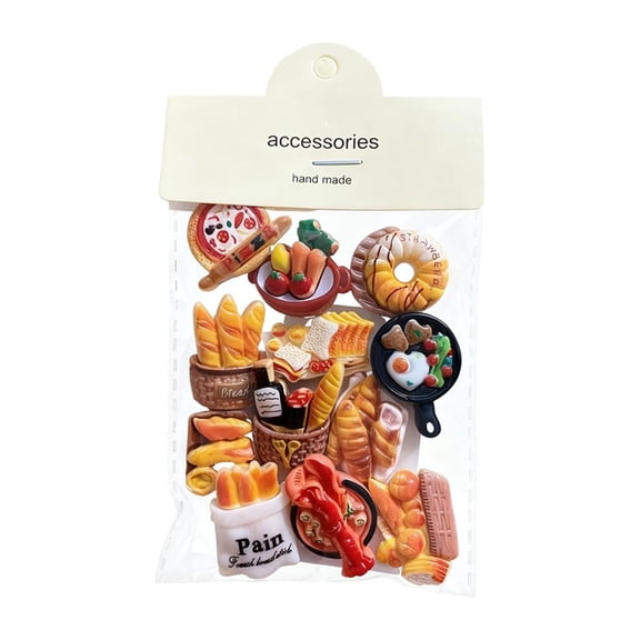 Realistic Food Toy Magnets, 0.79 Inch Pieces, Removable Fridge Magnets for Safe Play, Role-Playing Kitchen Set for Kids Learning and Fun
