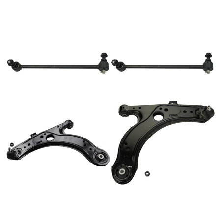 MOOG Front Lower Control Arm Ball Joints Sway Bar Links Fits Volkswagen Jetta 2005 2006