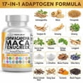 thumbnail image 4 of Clean Nutraceuticals Ashwagandha Maca Root Fenugreek Supplement with Tongkat Ali Ginseng - Assists with Stress, Mood & Thyroid - Ashwagandha Capsules Fenugreek Caps - 1 Pack, 4 of 9