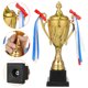 thumbnail image 3 of unbranded Trofeo Metálico Dorado Para Premio Deportivo Para Competencia Y Ceremonia, 3 of 7
