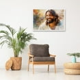 Asdg12s Jesus Canvas Wall Art Christian Painting Christ Canvas Prints Picture of Jesus Laughing ...