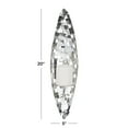 thumbnail image 3 of CosmoLiving by Cosmopolitan Silver Stainless Steel Pillar Wall Sconce with Hammered Pattern, 3 of 8