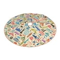 thumbnail image 2 of Bingfone Christmas Tree Skirt Mat Christmas Decoration Interior 30"-Famous Places, 2 of 8