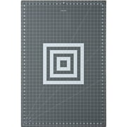 Fiskars 24" x 36" Self-Healing Double-Sided Cutting Mat, Gray and White