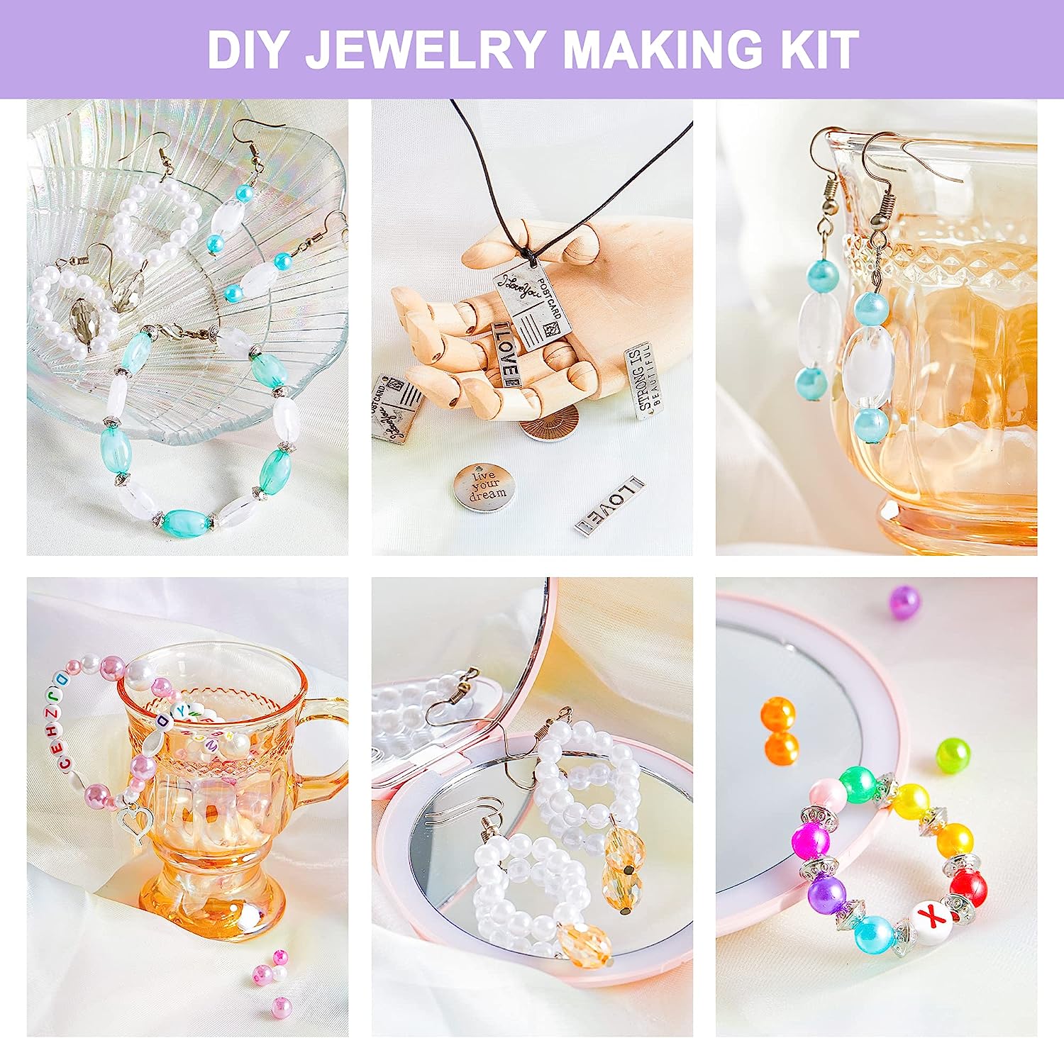 INSCRAFT Jewelry Making Kit, 1,960 Pieces photo 2