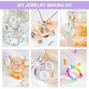 Jewelry Making Kit, 1960 pcs Jewelry Making Supplies Includes Jewelry Beads, Instructions, Findings, Wire for Bracelet, Necklace, Earrings Making Kit for Adults by Inscraft