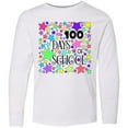 thumbnail image 3 of Inktastic 100 Days of School Pastel Stars Long Sleeve Youth T-Shirt, 3 of 5