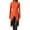 Orange, variant on DAFPZW Women's High Low Tops Scoop Neck Blouse Asymmetrical Loose Shirt Long Sleeve Casual Fall Tops