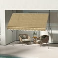 thumbnail image 4 of YYAo Patio Awnings Sun Shade Shelter, Patio Awnings, 10' x 4' Manual Retractable Awning, Non-Screw Patio Awning, UV Resistant, Beige, 4 of 11